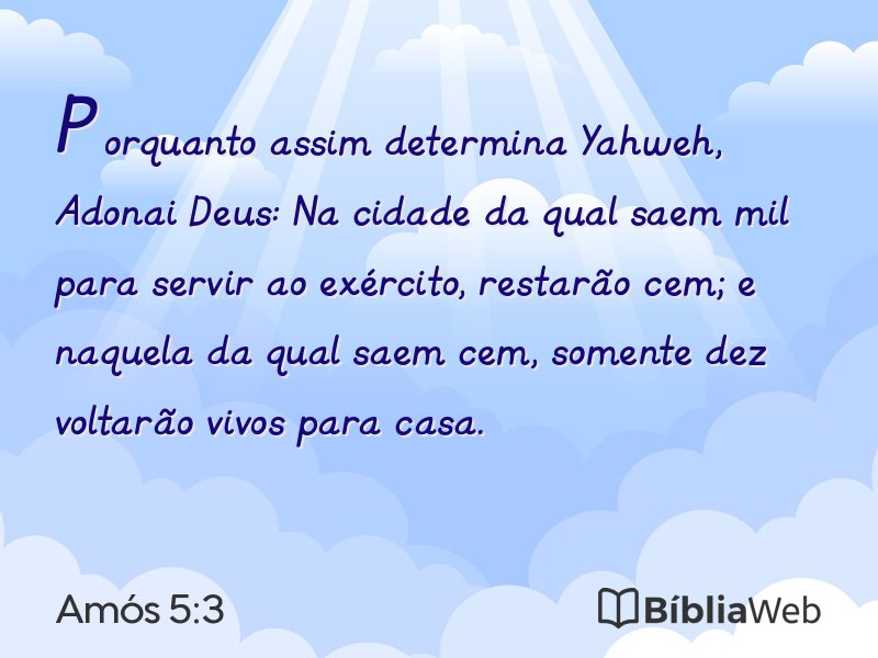 Amós 5:3 em imagem para compartilhar