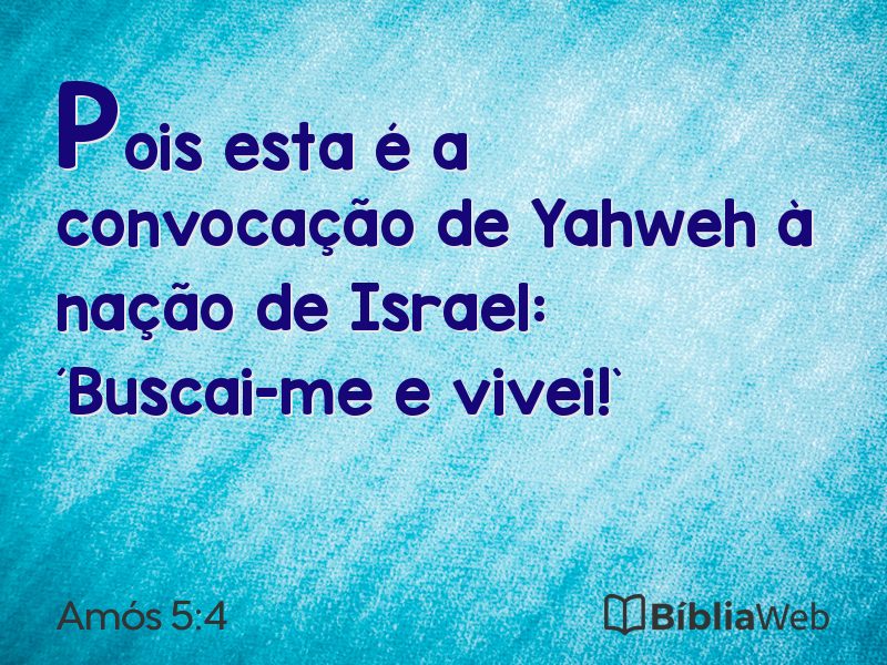 Amós 5:4 em imagem para compartilhar