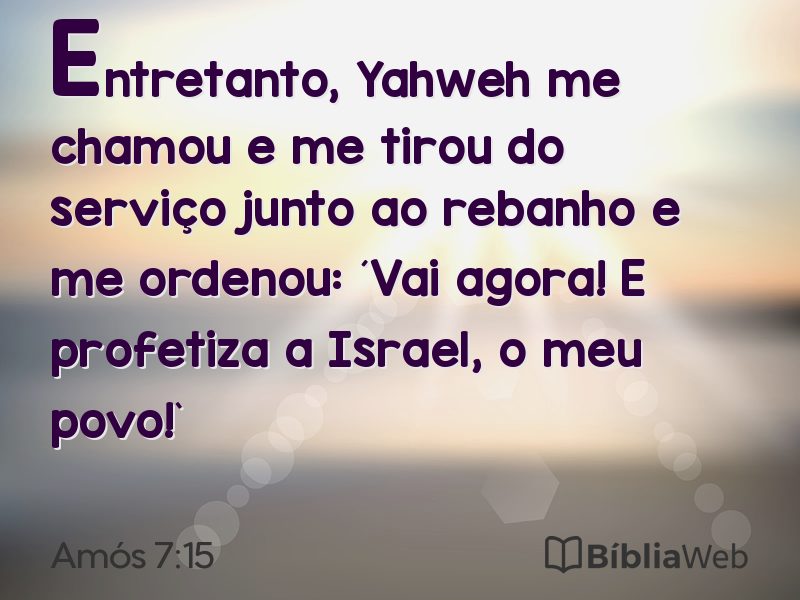 Amós 7:15 em imagem para compartilhar