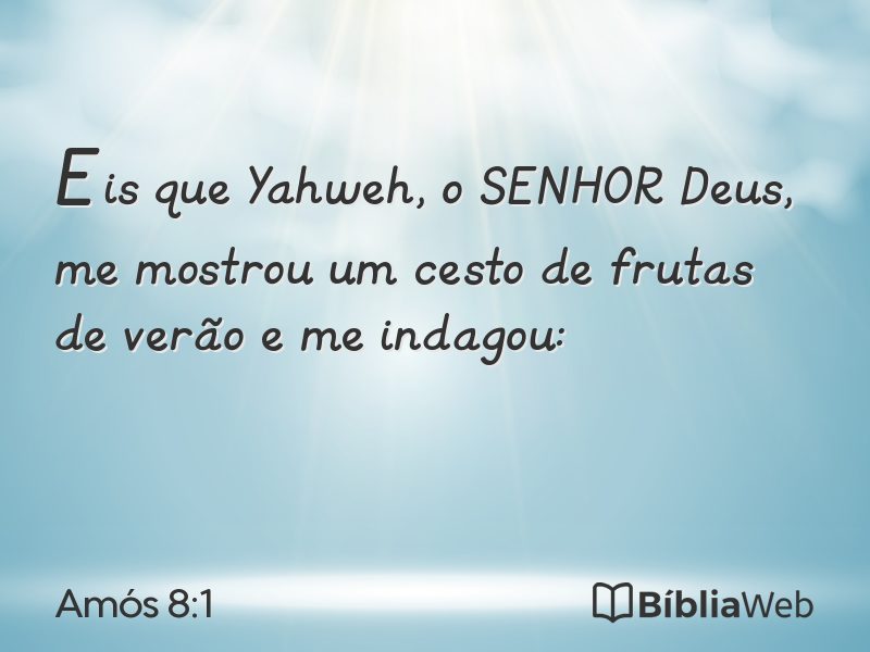 Amós 8:1 em imagem para compartilhar
