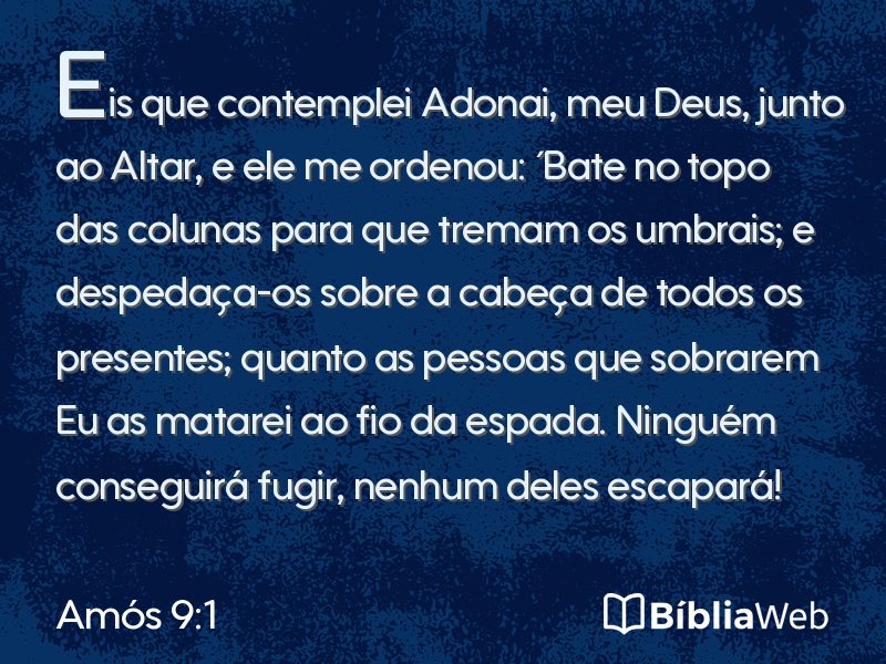 Amós 9:1 em imagem para compartilhar
