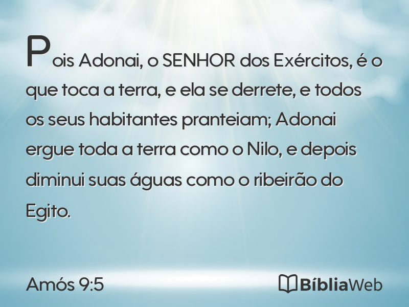 Amós 9:5 em imagem para compartilhar