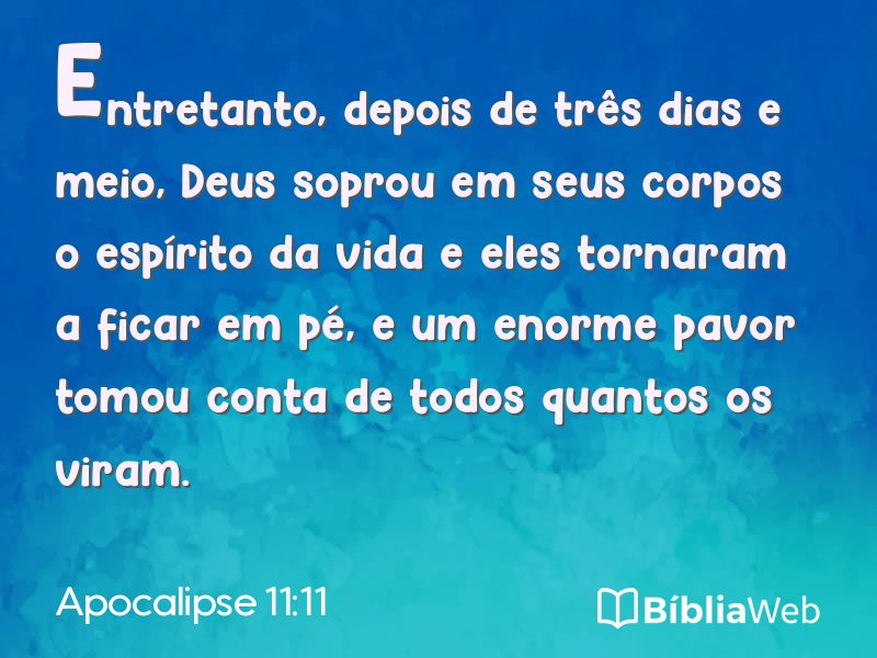Apocalipse 11:11 em imagem para compartilhar
