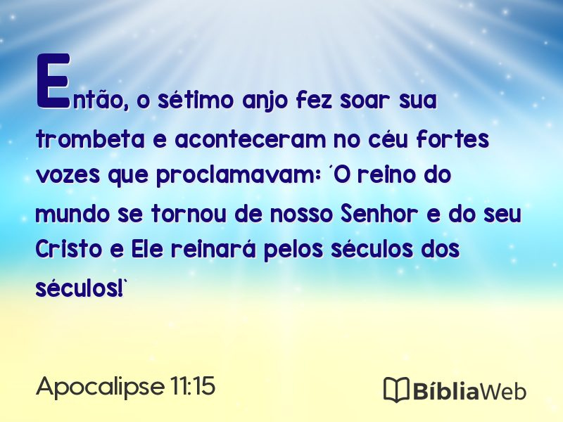 Apocalipse 11:15 em imagem para compartilhar