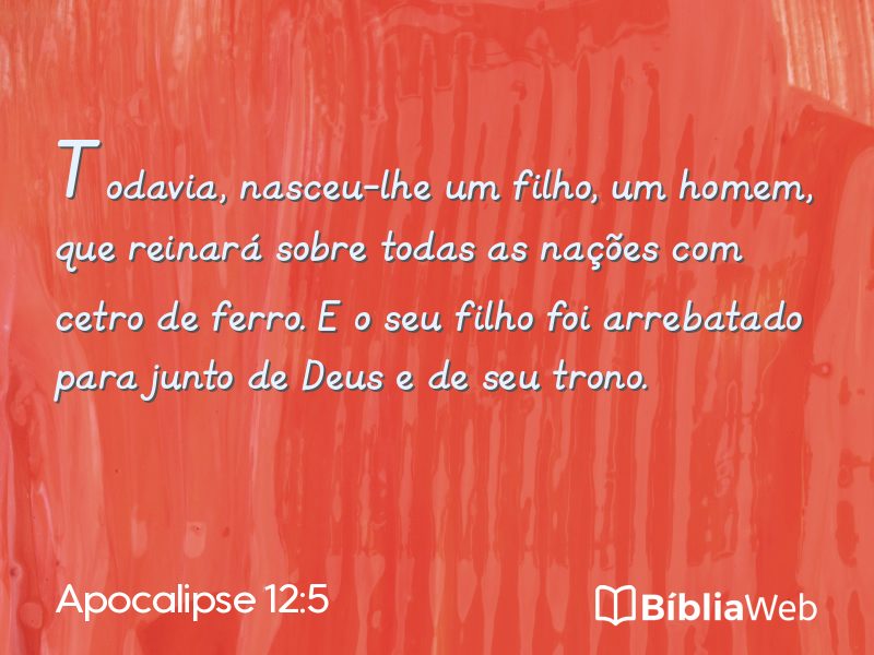 Apocalipse 12:5 em imagem para compartilhar