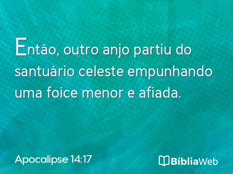 Apocalipse 14:17 em imagem para compartilhar