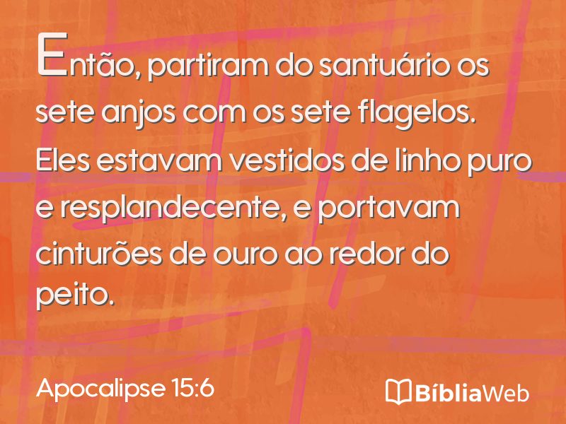 Apocalipse 15:6 em imagem para compartilhar
