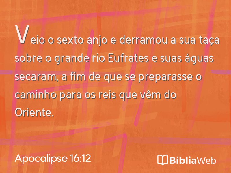 Apocalipse 16:12 em imagem para compartilhar
