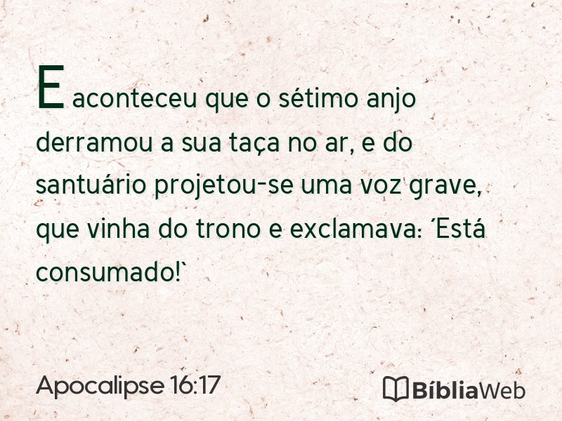 Apocalipse 16:17 em imagem para compartilhar