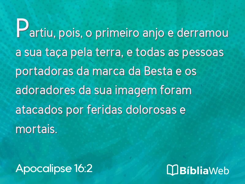 Apocalipse 16:2 em imagem para compartilhar