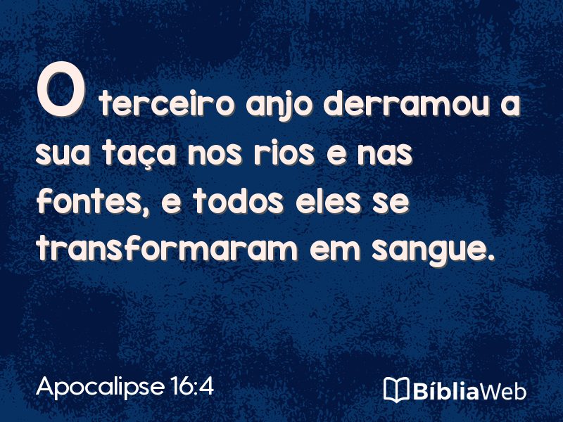 Apocalipse 16:4 em imagem para compartilhar