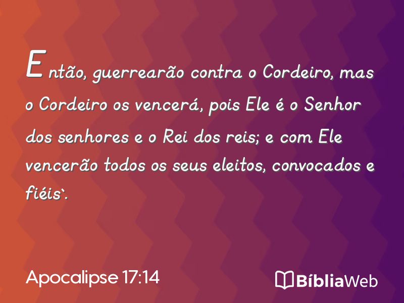 Apocalipse 17:14 em imagem para compartilhar