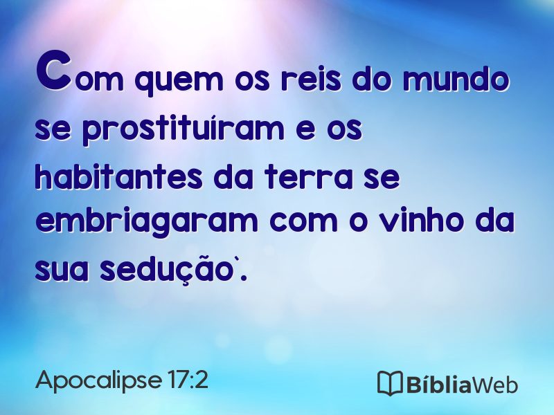 Apocalipse 17:2 em imagem para compartilhar
