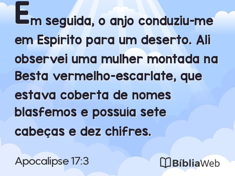 Apocalipse 17:3 em imagem para compartilhar