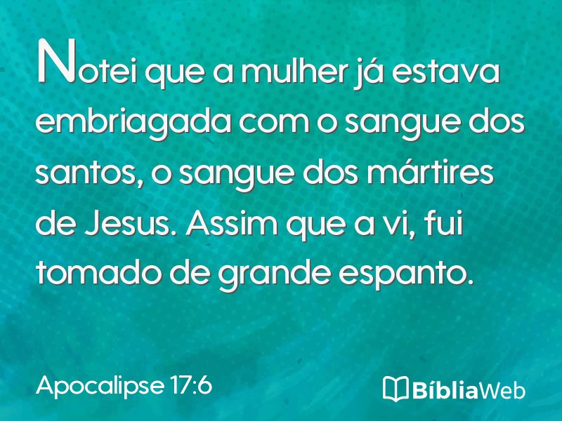 Apocalipse 17:6 em imagem para compartilhar