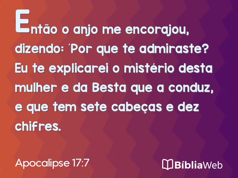 Apocalipse 17:7 em imagem para compartilhar