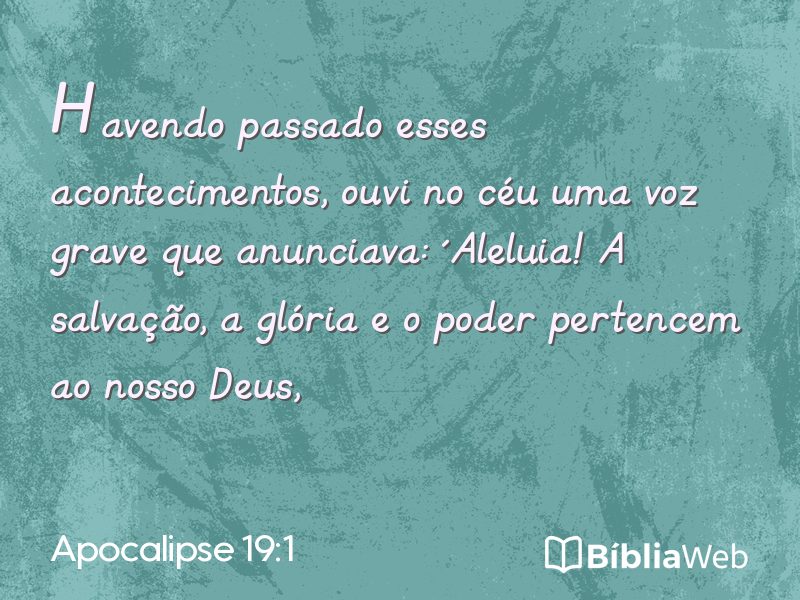 Apocalipse 19:1 em imagem para compartilhar