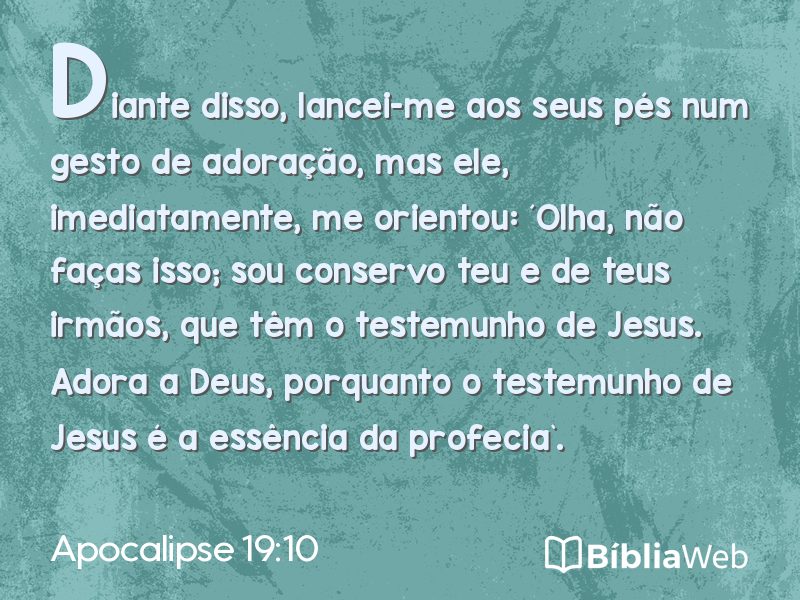 Apocalipse 19:10 em imagem para compartilhar
