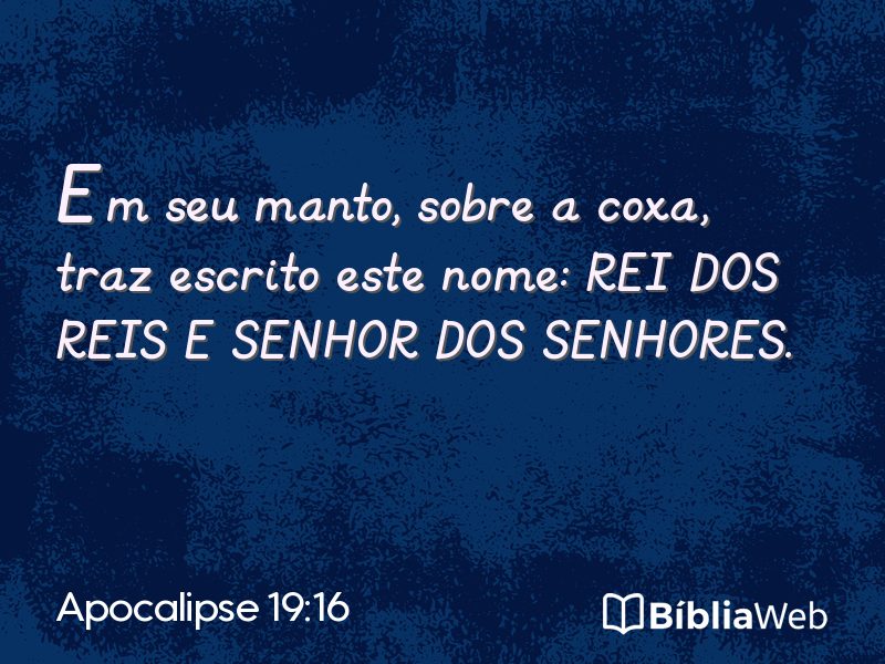 Apocalipse 19:16 em imagem para compartilhar