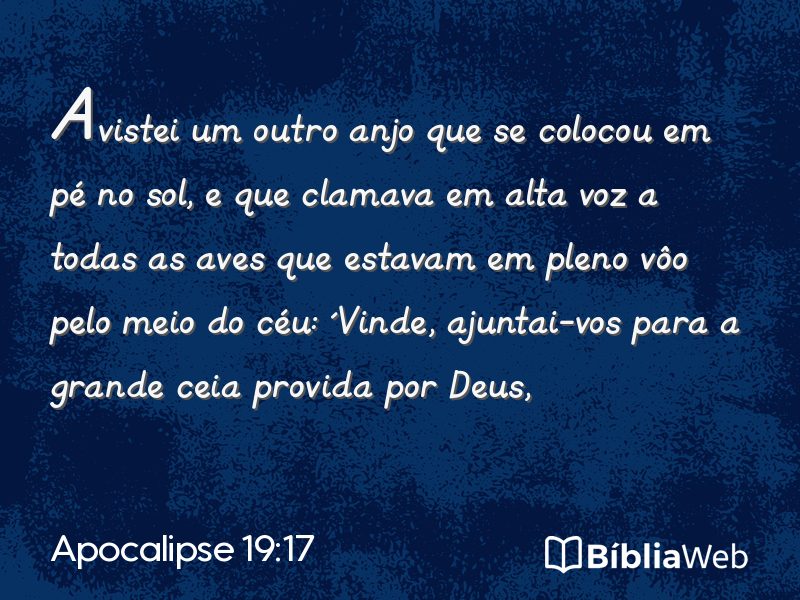 Apocalipse 19:17 em imagem para compartilhar