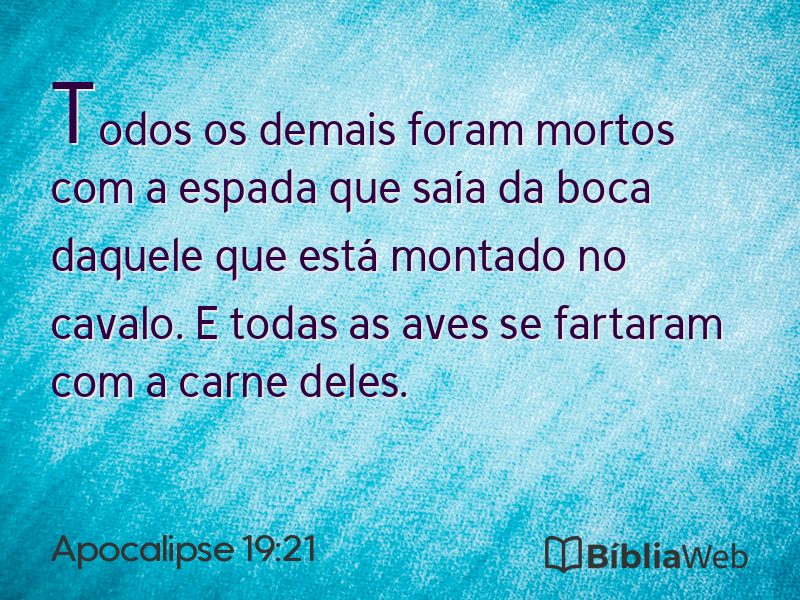 Apocalipse 19:21 em imagem para compartilhar