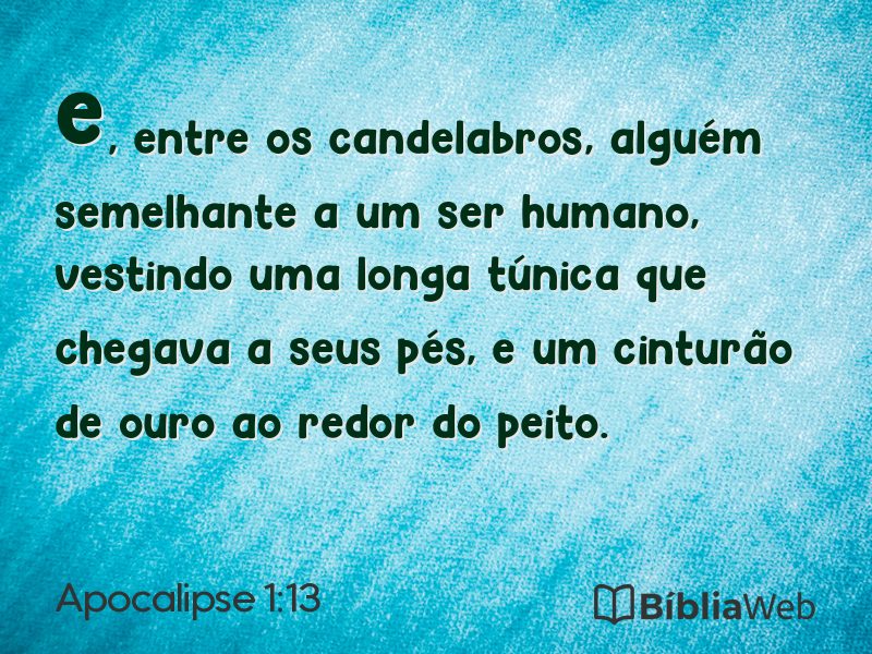 Apocalipse 1:13 em imagem para compartilhar