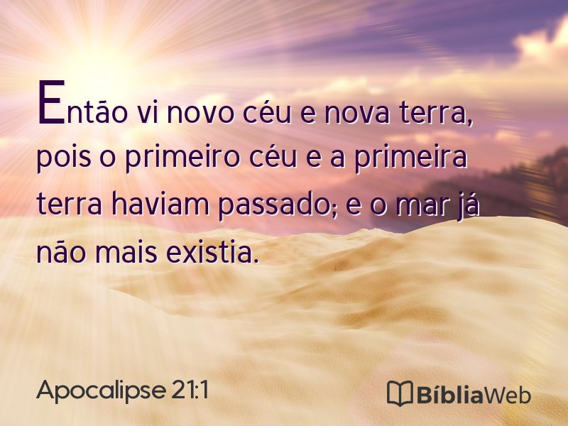 Apocalipse 21:1 em imagem para compartilhar