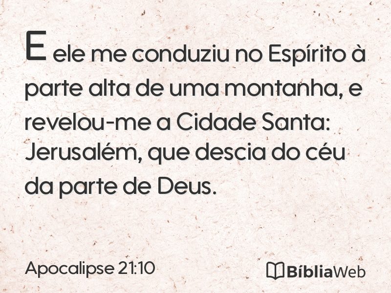 Apocalipse 21:10 em imagem para compartilhar