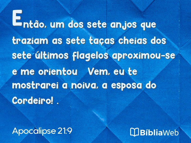 Apocalipse 21:9 em imagem para compartilhar