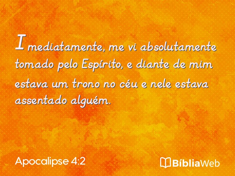 Apocalipse 4:2 em imagem para compartilhar