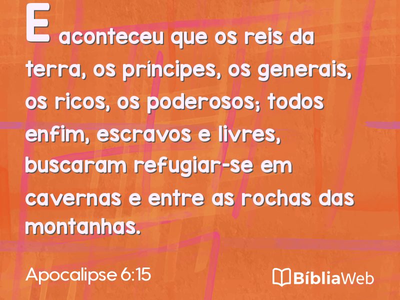 Apocalipse 6:15 em imagem para compartilhar
