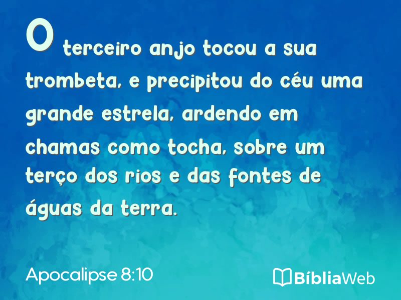 Apocalipse 8:10 em imagem para compartilhar
