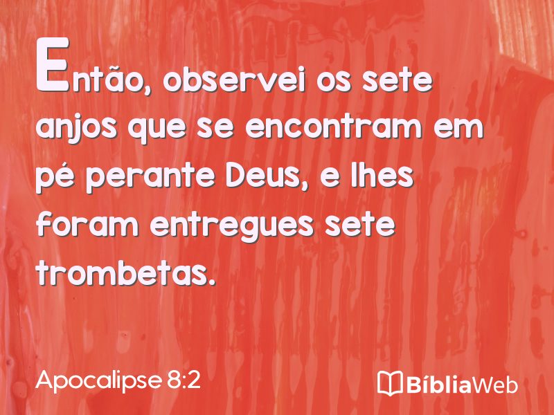 Apocalipse 8:2 em imagem para compartilhar