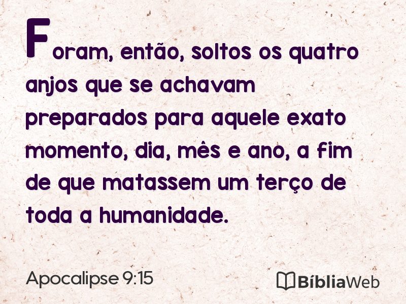 Apocalipse 9:15 em imagem para compartilhar