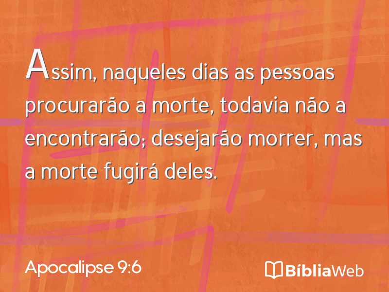 Apocalipse 9:6 em imagem para compartilhar
