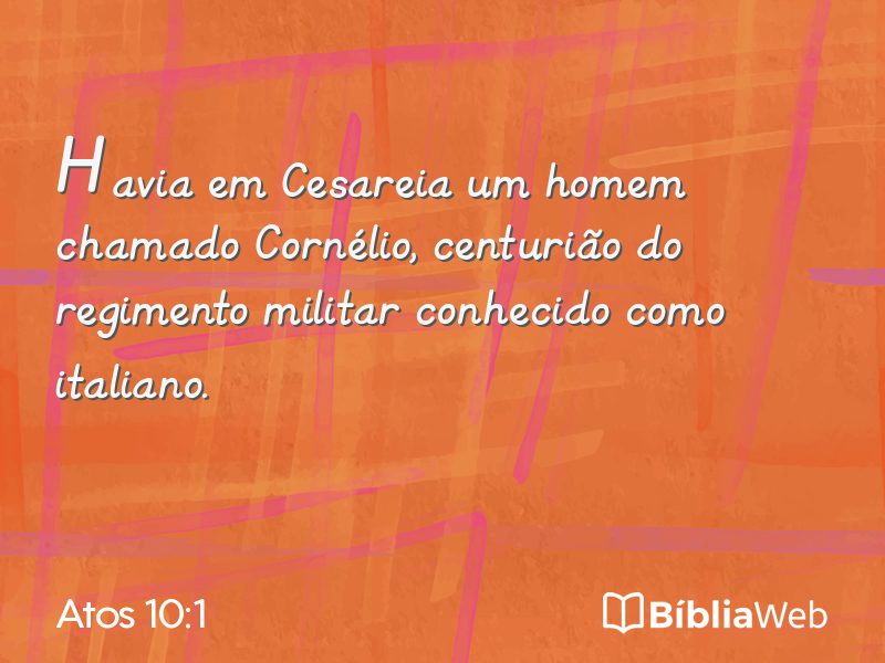 Atos 10:1 em imagem para compartilhar