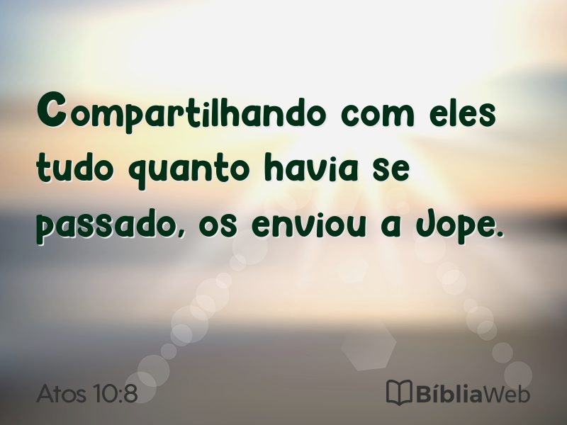 Atos 10:8 em imagem para compartilhar