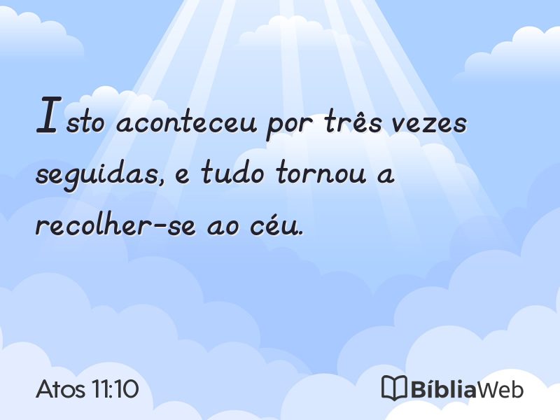 Atos 11:10 em imagem para compartilhar