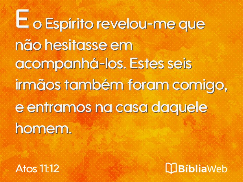 Atos 11:12 em imagem para compartilhar