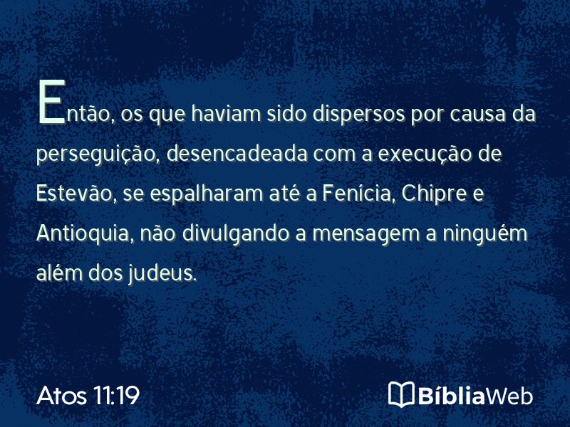Atos 11:19 em imagem para compartilhar