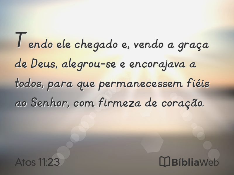 Atos 11:23 em imagem para compartilhar