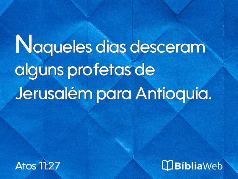 Atos 11:27 em imagem para compartilhar