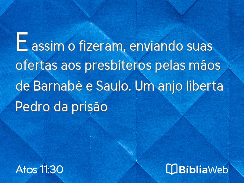 Atos 11:30 em imagem para compartilhar