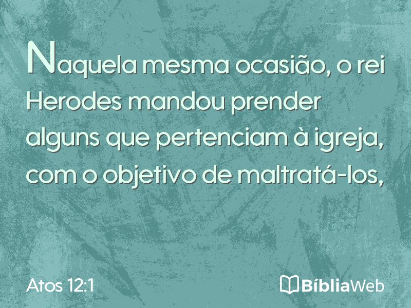Atos 12:1 em imagem para compartilhar