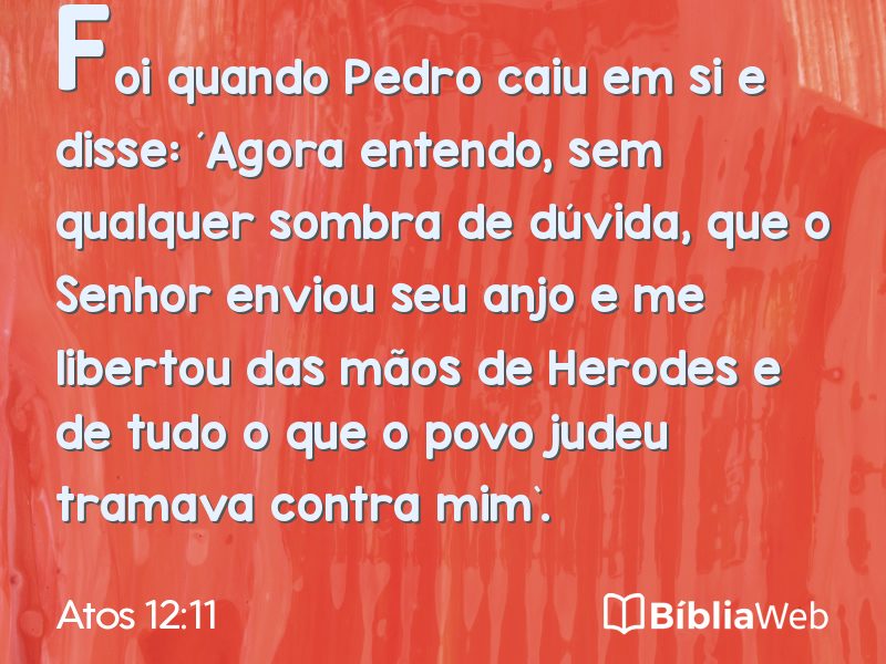 Atos 12:11 em imagem para compartilhar
