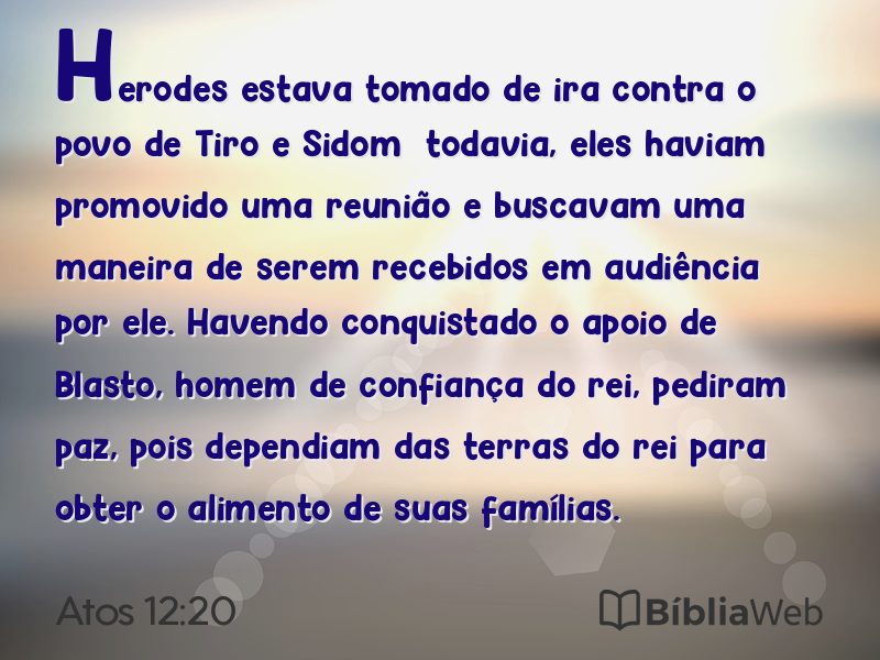 Atos 12:20 em imagem para compartilhar