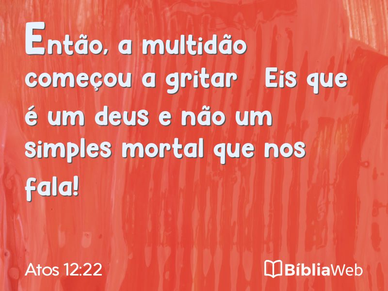Atos 12:22 em imagem para compartilhar