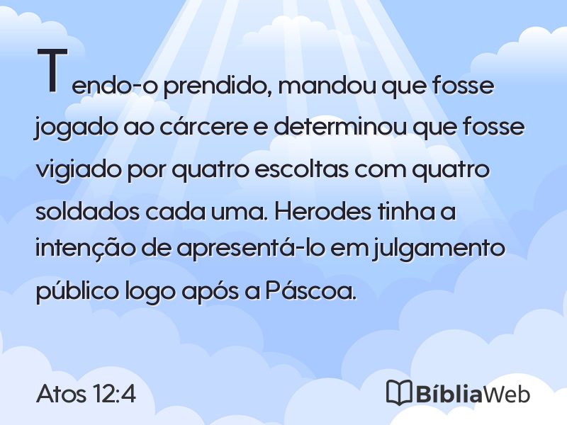 Atos 12:4 em imagem para compartilhar