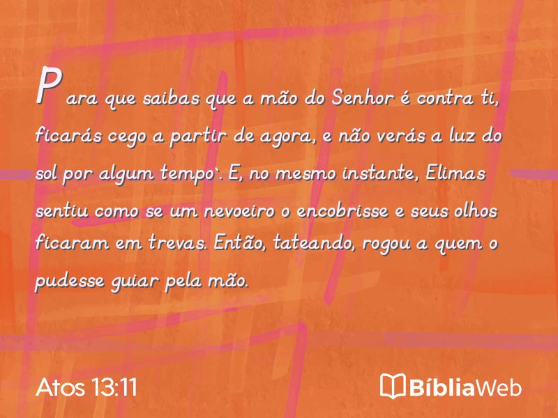 Atos 13:11 em imagem para compartilhar