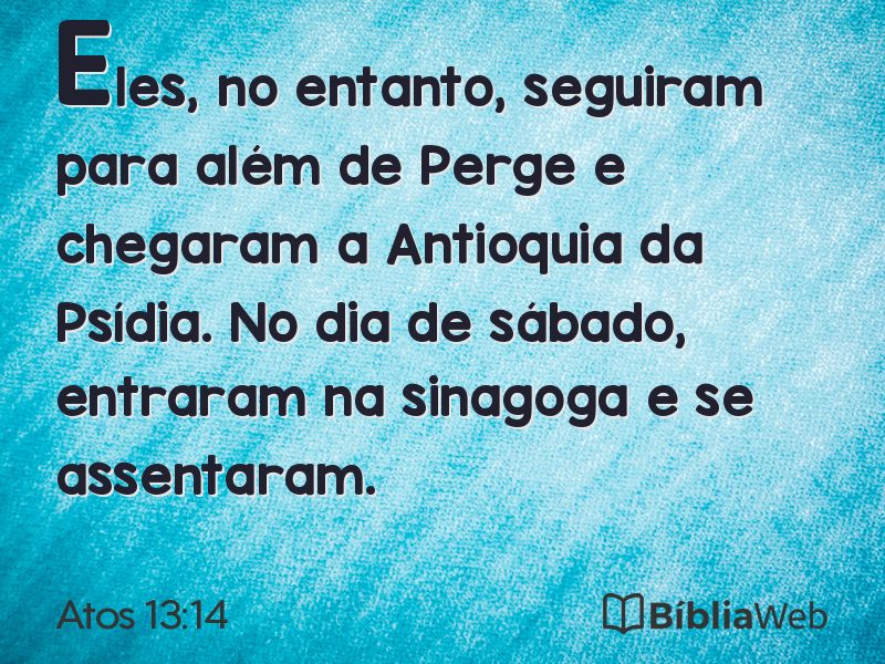 Atos 13:14 em imagem para compartilhar